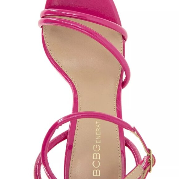 BCBGeneration Women's Kendi Ankle Strap Platform Sandals - PINK - Picture 6 of 7